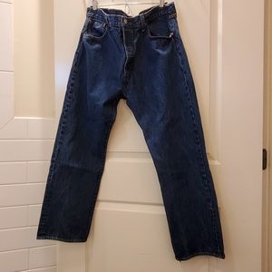 LEVI'S 501 Classic Fit, Straight Leg Button Up Jeans 40x30